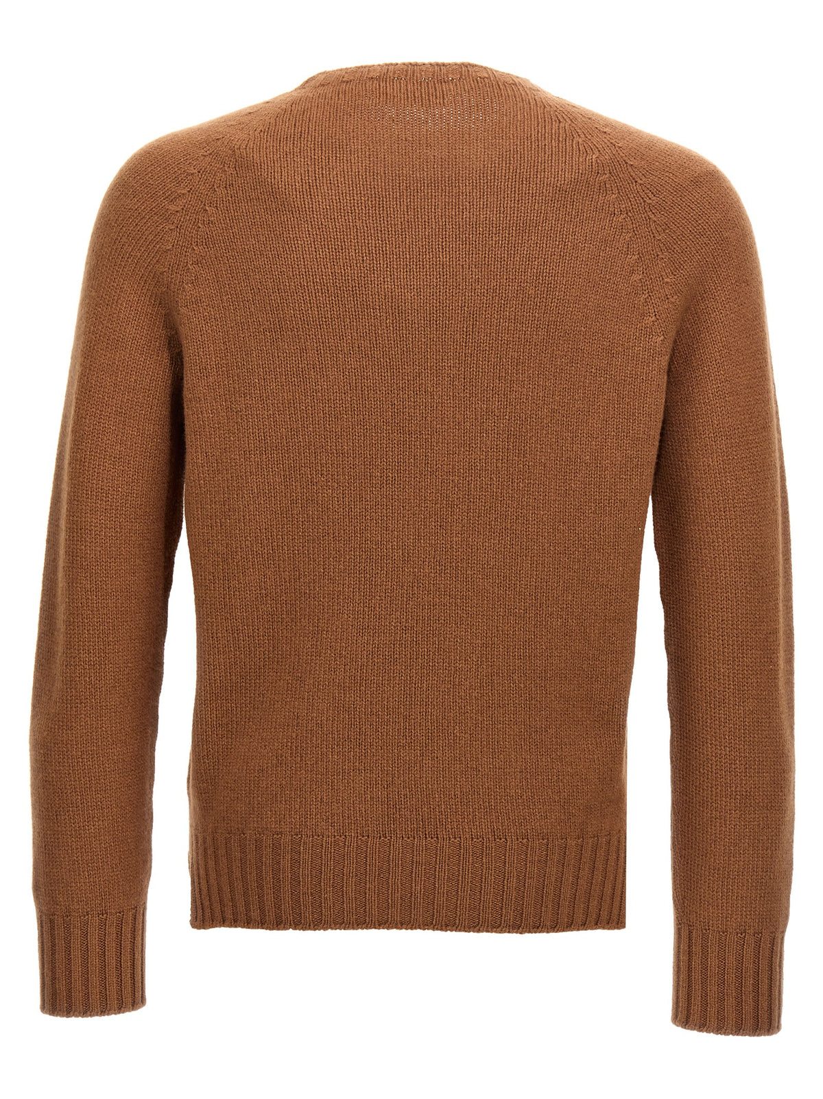 MA'RY'YA Brown Wool Cardigan