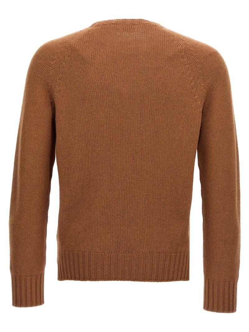 MA'RY'YA Brown Wool Cardigan for Men