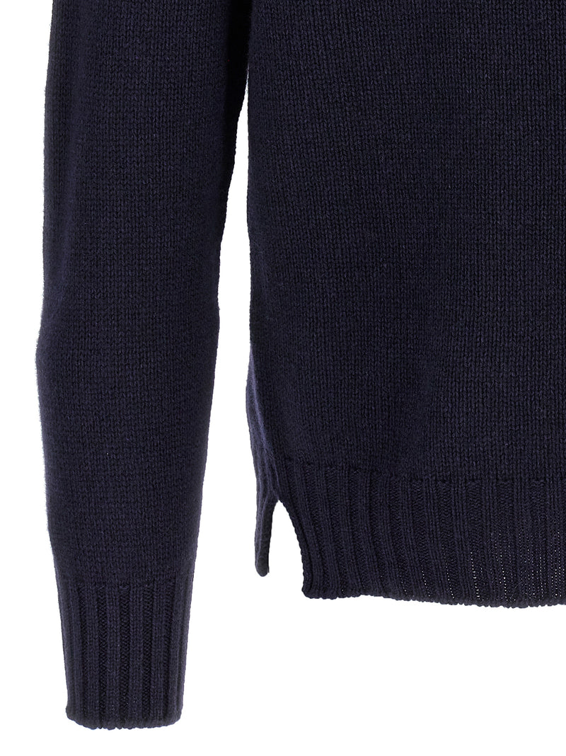 MA'RY'YA Blue Wool Cardigan for Men - Stylish & Cozy
