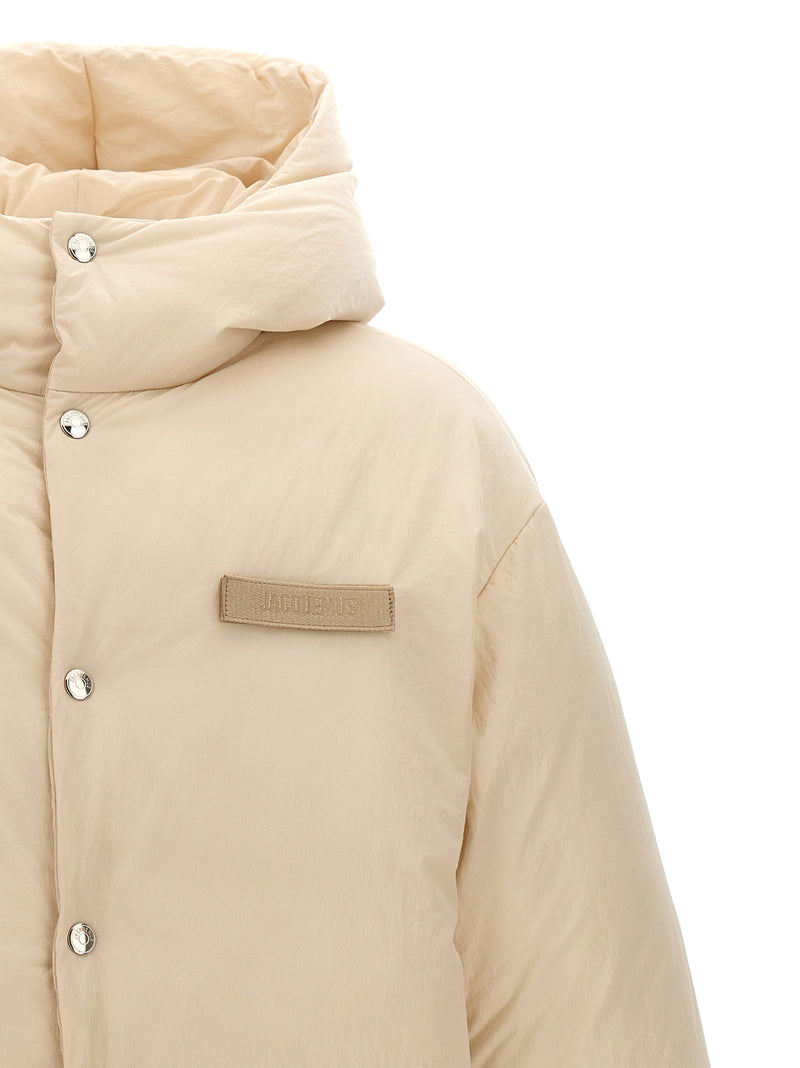 Jacquemus La Doudoune White Polyamide Full-Length Jacket