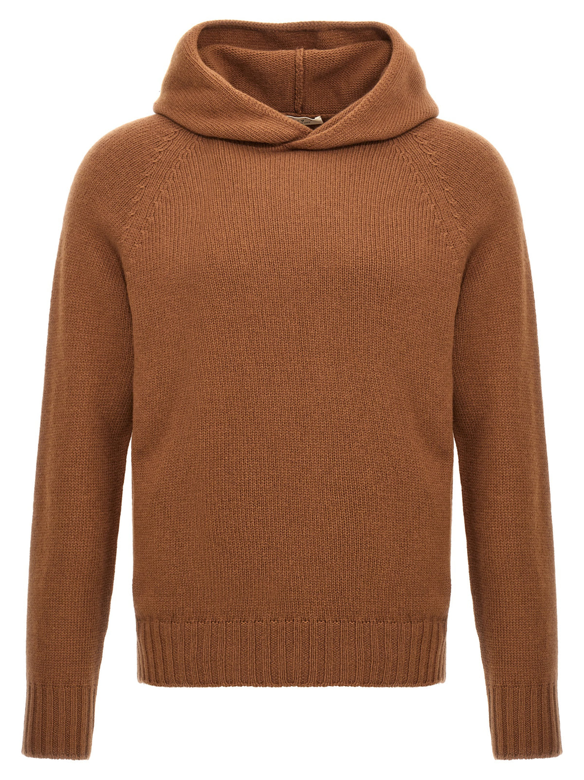 MA'RY'YA Brown Wool Cardigan