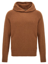 MA'RY'YA Brown Wool Cardigan