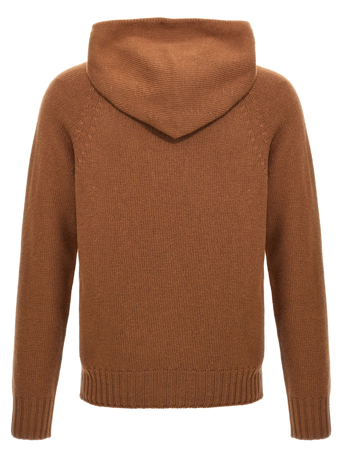 MA'RY'YA Brown Wool Cardigan