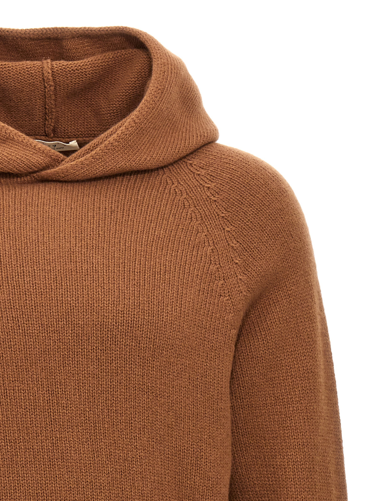 MA'RY'YA Brown Wool Cardigan
