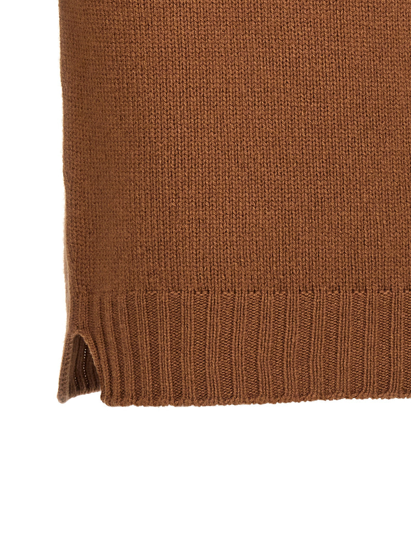 MA'RY'YA Brown Wool Cardigan - Stylish & Warm Hooded Sweater