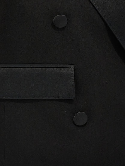 Dolce & Gabbana Black Silk Sleeveless Jacket