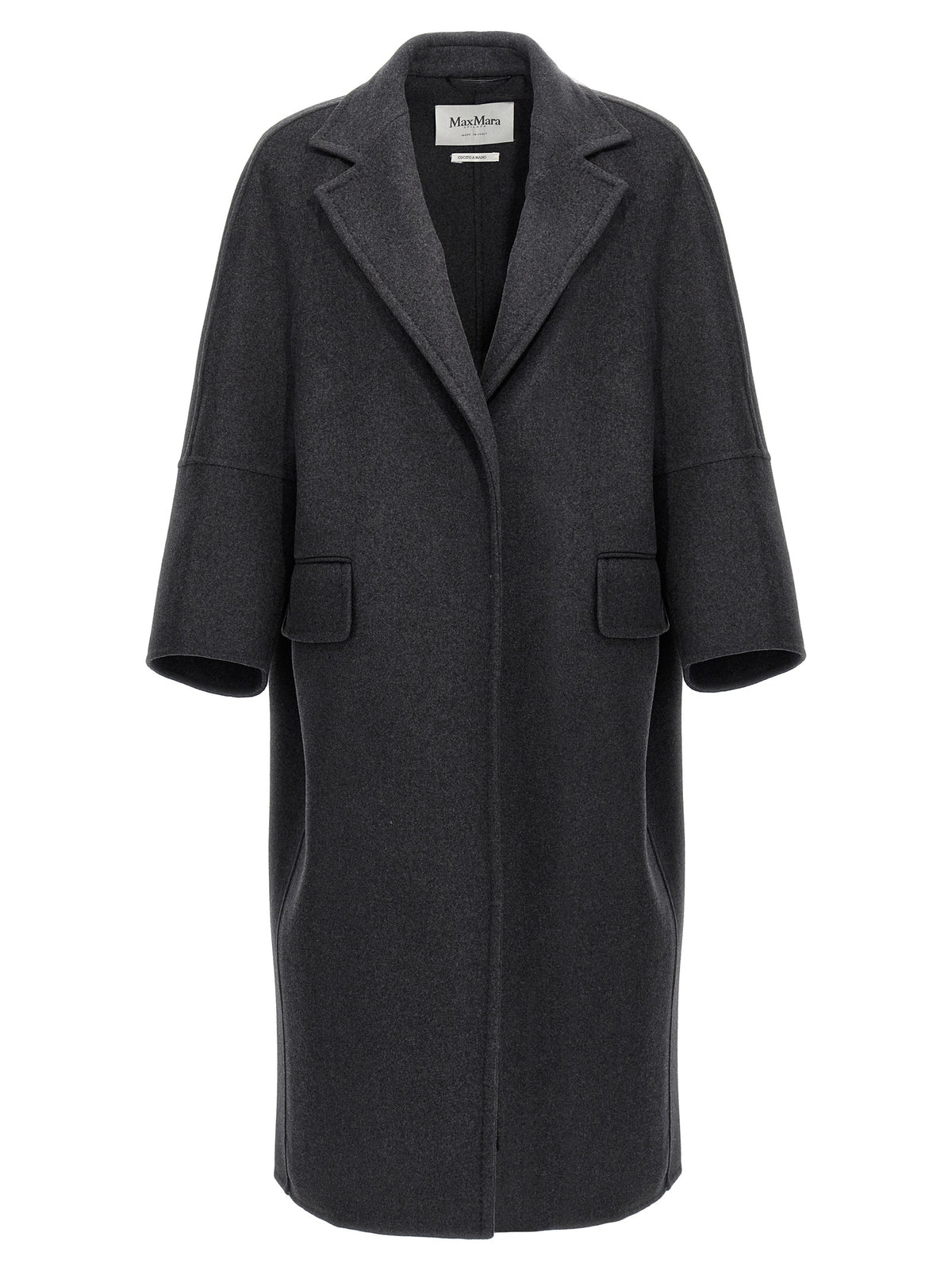 Max Mara Gray Virgin Wool Coat
