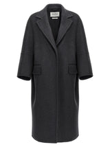 Max Mara Gray Virgin Wool Coat