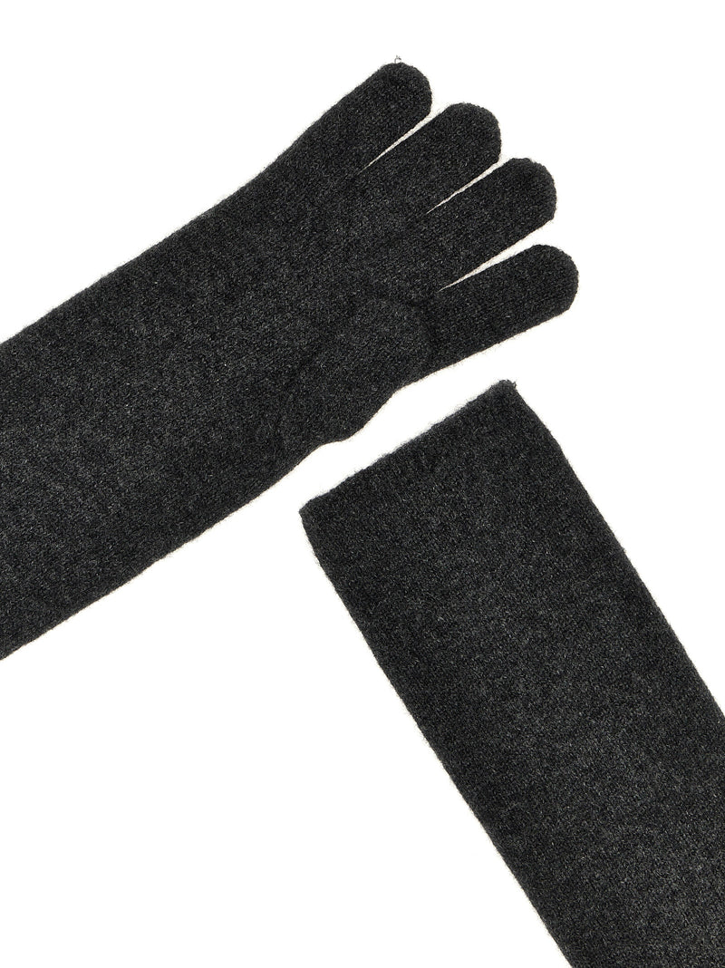 Max Mara Gray Cashmere Gloves