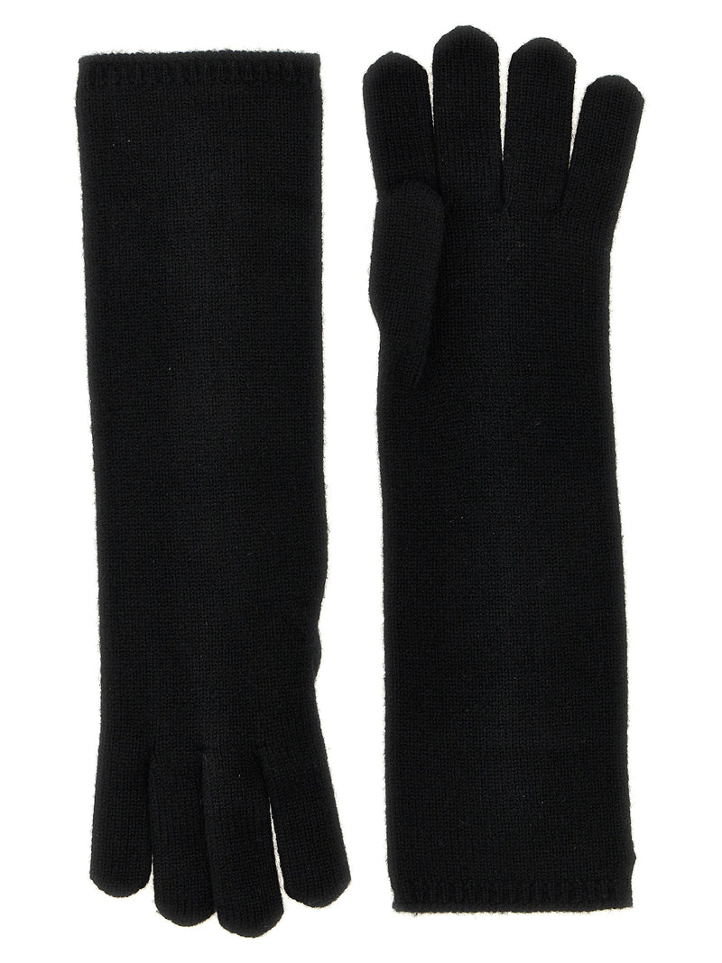 Max Mara ‘Alaggio’ Black Cashmere Gloves for Women