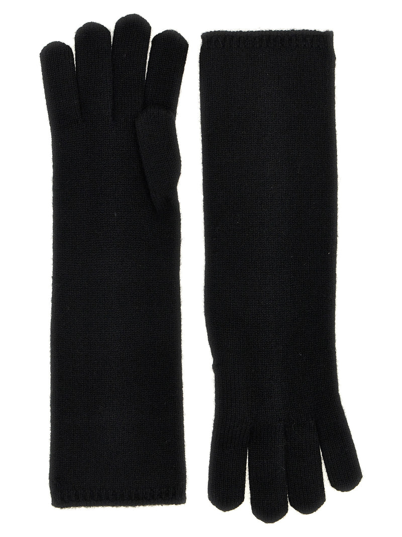 Max Mara ‘Alaggio’ Black Cashmere Gloves for Women