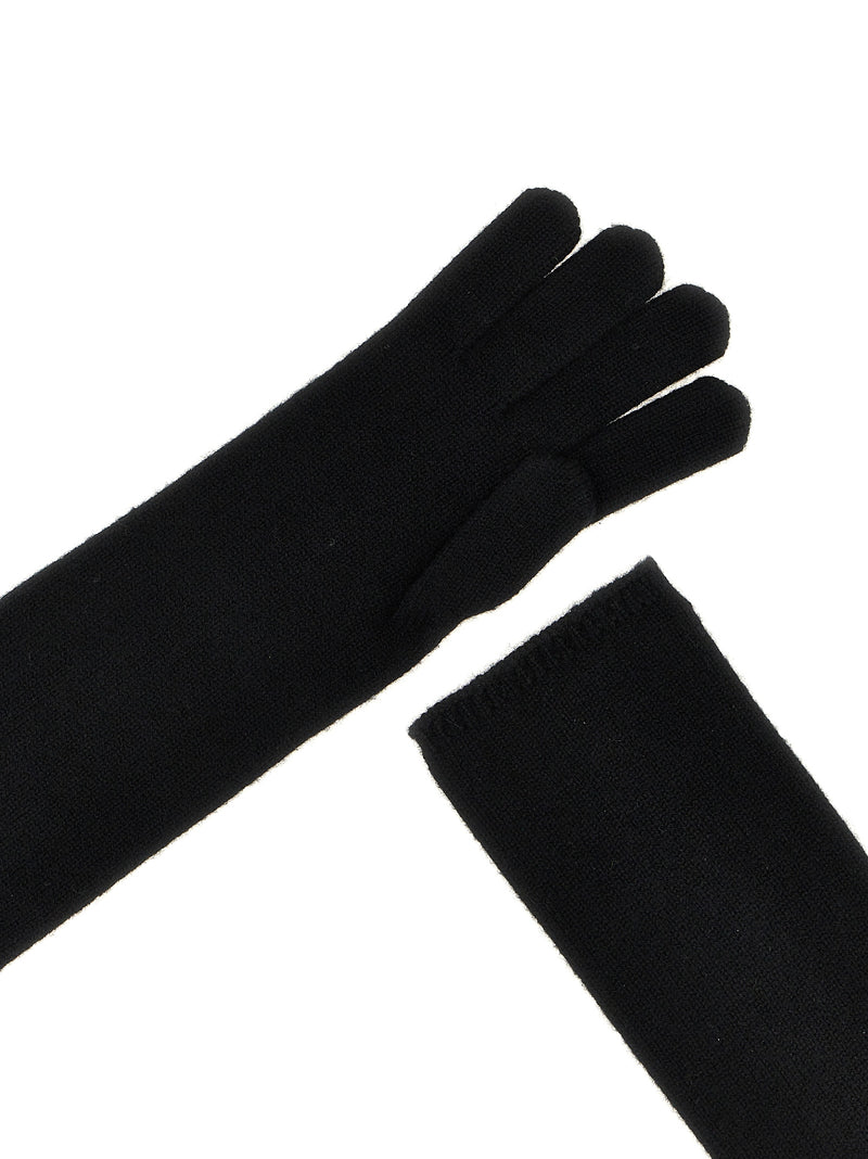 Max Mara ‘Alaggio’ Black Cashmere Gloves for Women