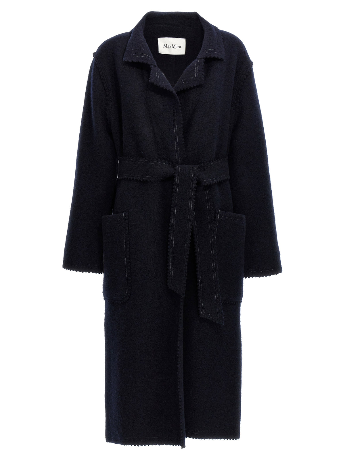 Max Mara Blue Wool Coat