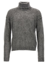 Saint Laurent Gray Wool Cardigan