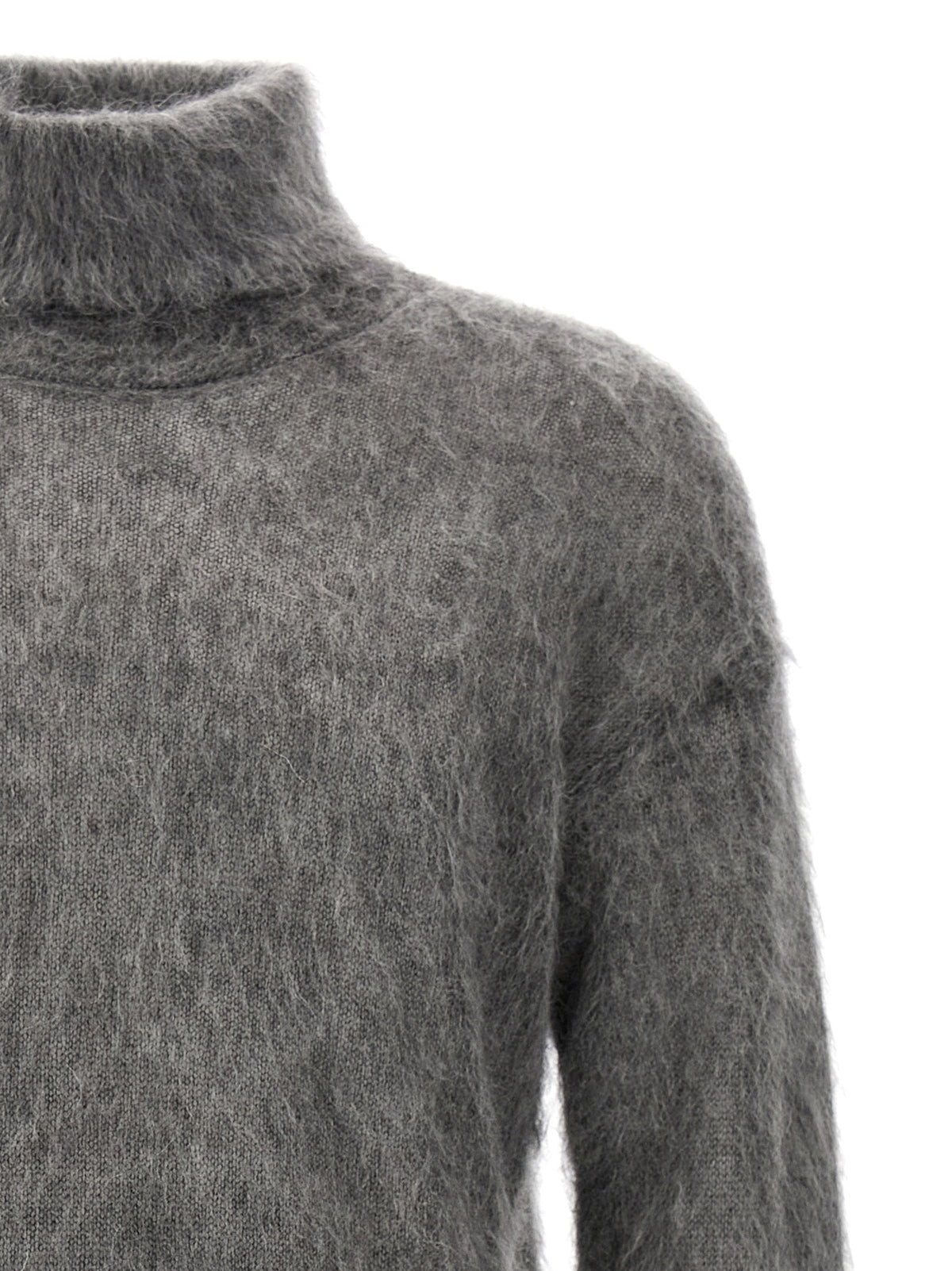 Saint Laurent Gray Wool Cardigan