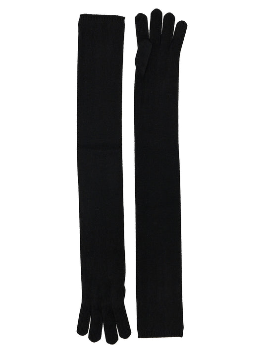 Max Mara Black Cashmere Gloves