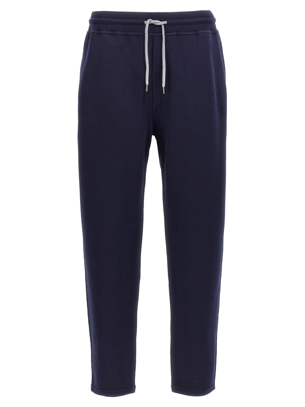 Pantalon de jogging en coton bleu Brunello Cucinelli (pantalon de sport)