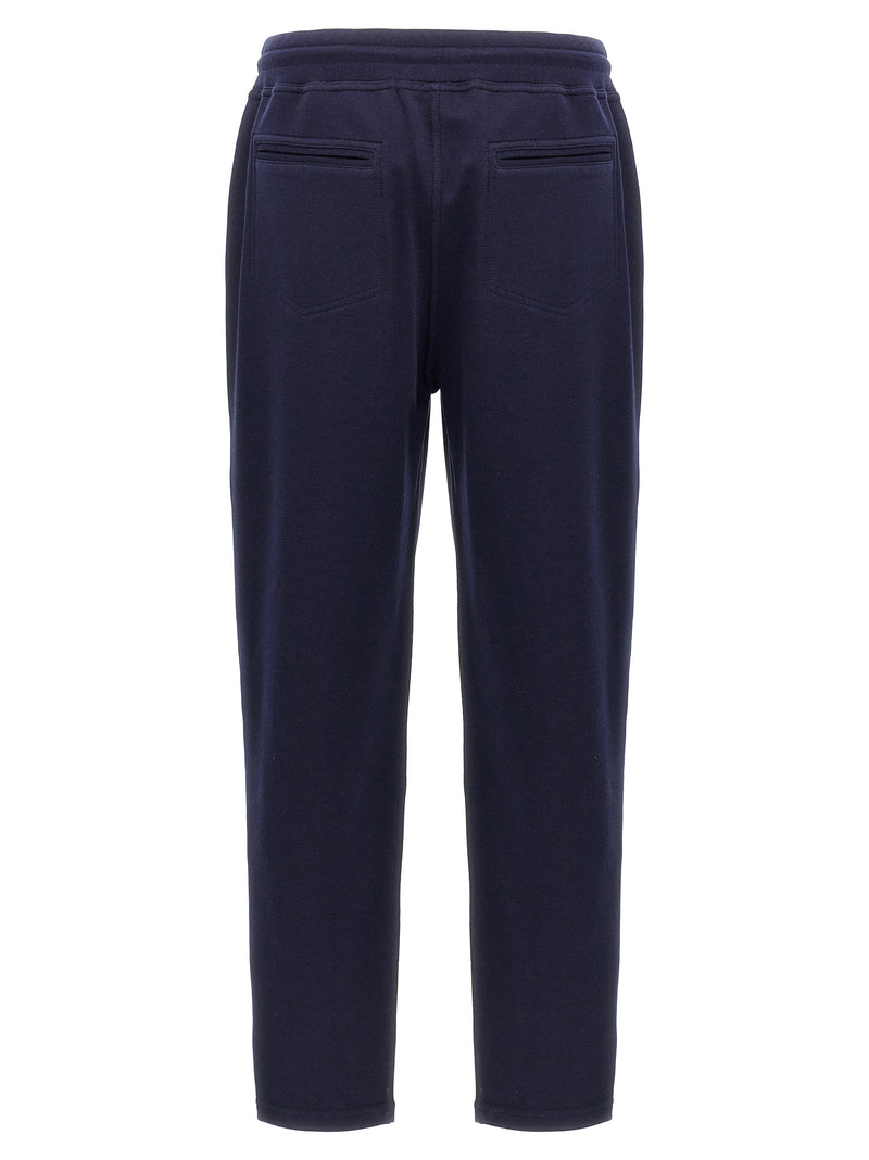 Brunello Cucinelli Blue Cotton Joggers (Workout Pants)