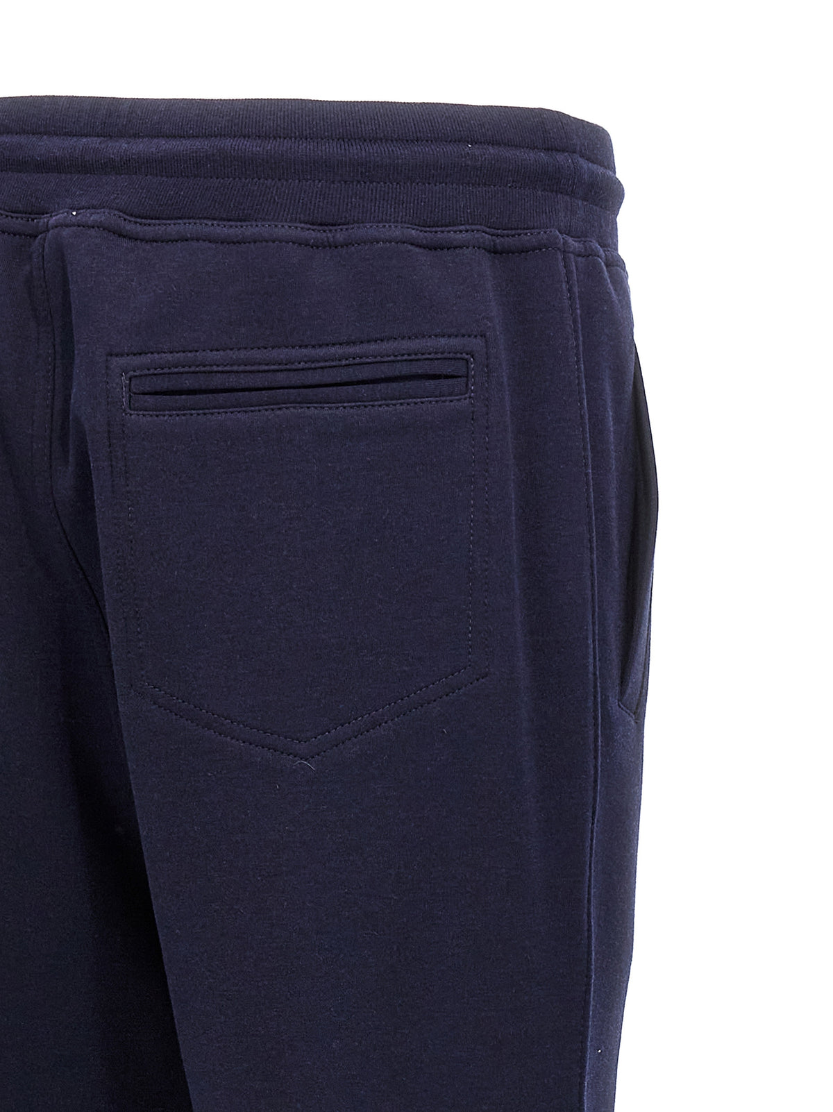Pantalon de jogging en coton bleu Brunello Cucinelli (pantalon de sport)