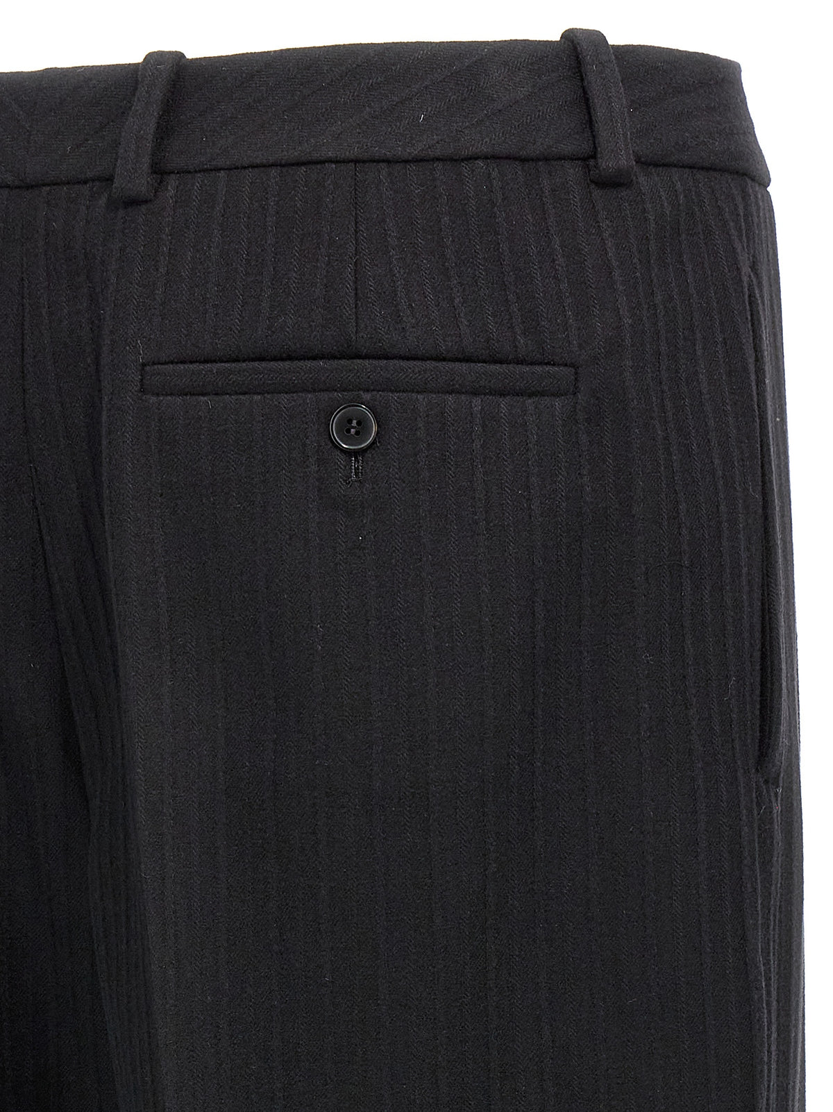 Saint Laurent Black Wool Dress Pants