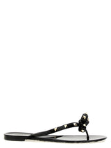 Valentino Garavani PM Thong Rockstud Black PVC Slides