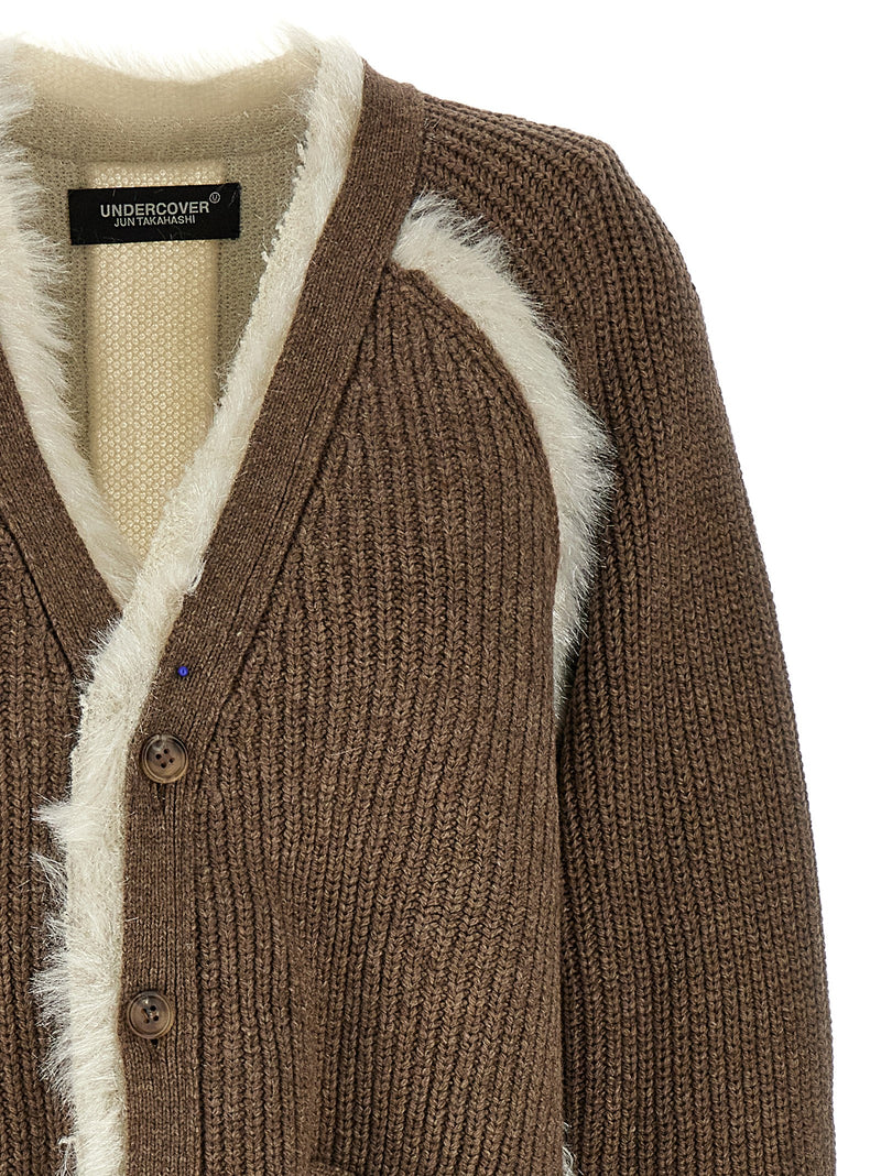 Undercover Brown Wool Cardigan - Bold & Luxurious Design