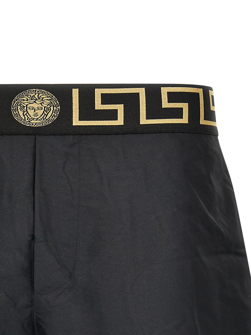 Versace Multicolor Polyester Swim Shorts for Men
