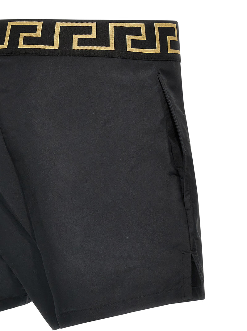 Versace Multicolor Polyester Swim Shorts for Men