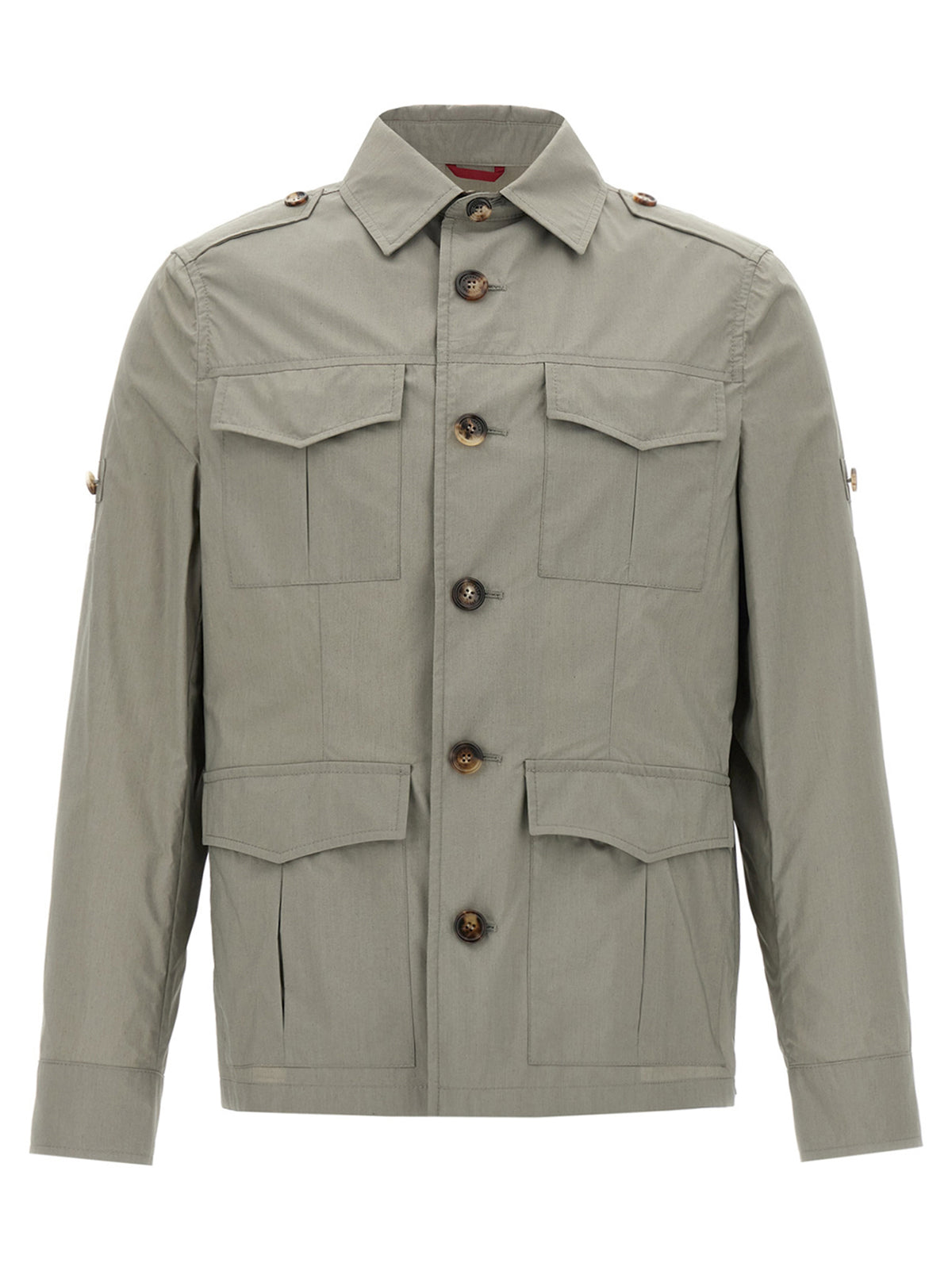 Brunello Cucinelli Bicolor Cotton Shell Jacket