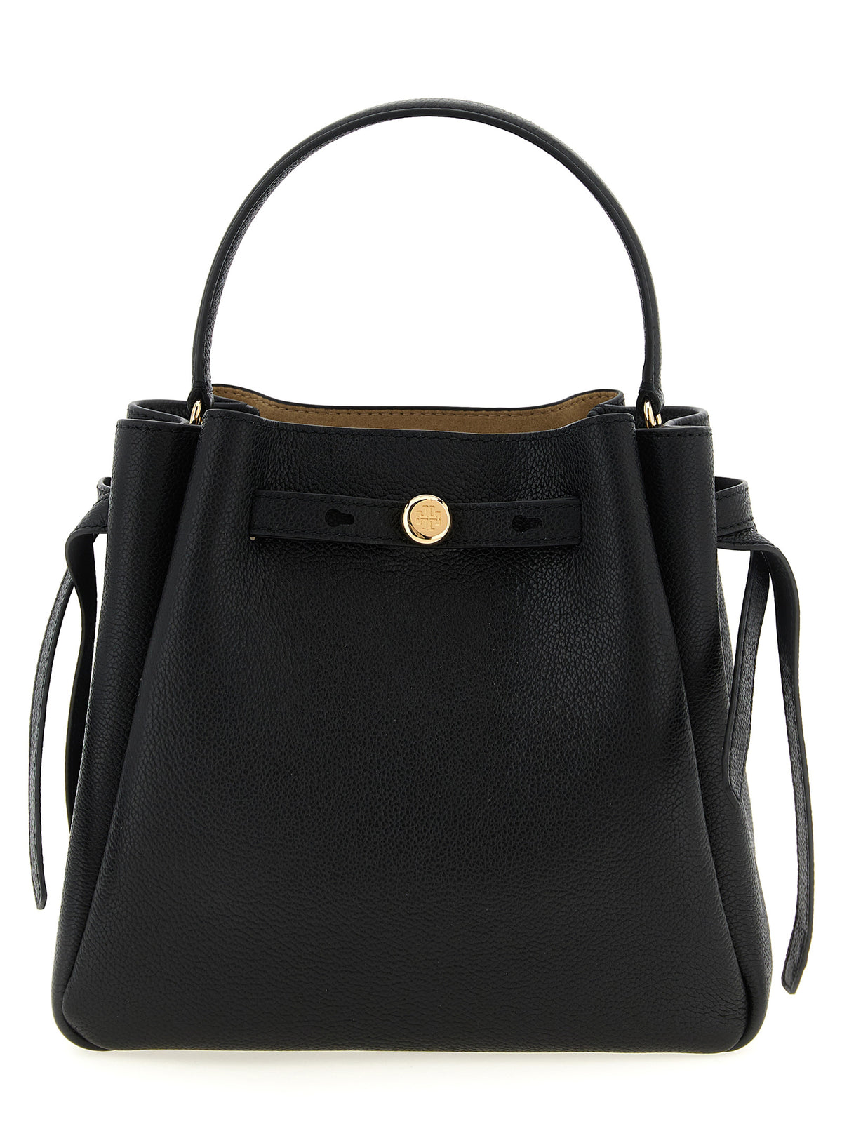 Tory Burch Romy Black Cowhide Handbag