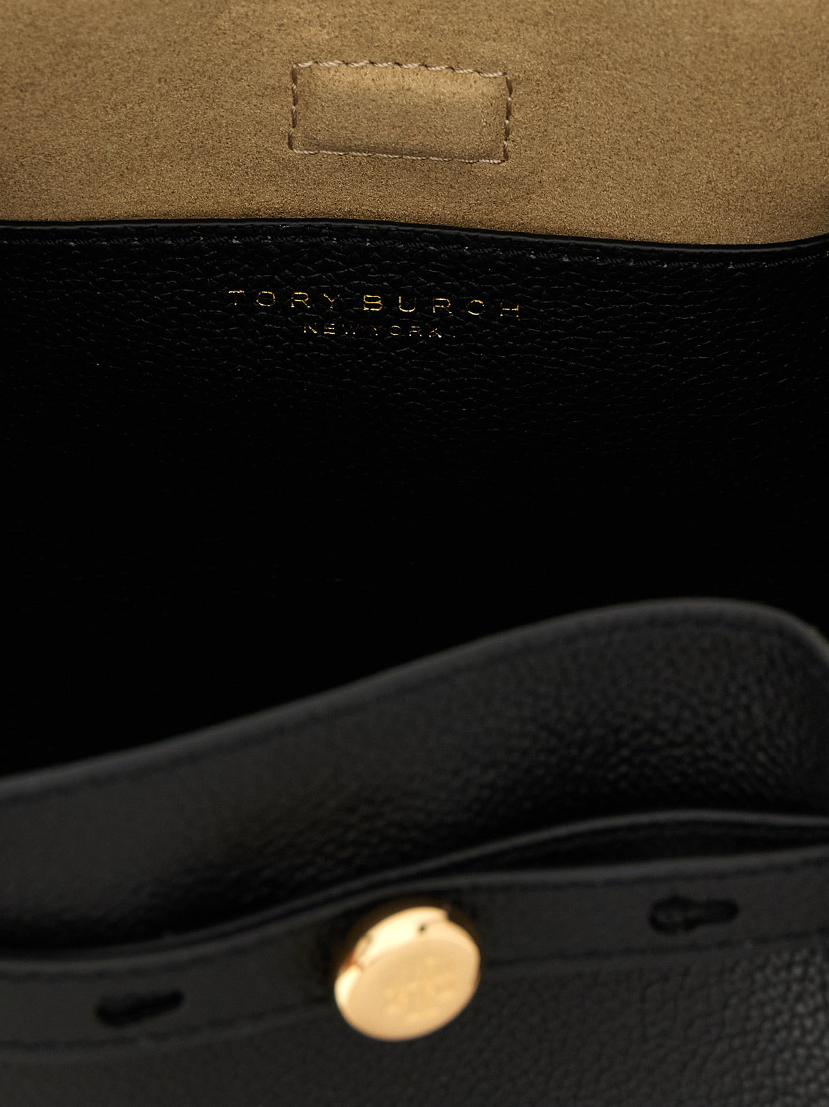Tory Burch Romy Black Cowhide Handbag