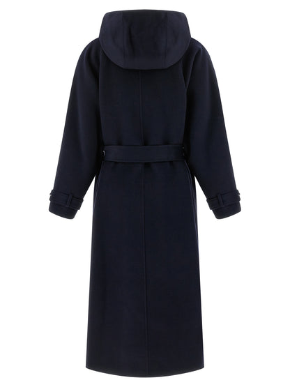 PINKO Blue Polyamide Coat