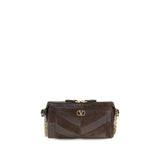 Sac bandoulière Valentino Garavani Bos Taurus en cuir de veau marron