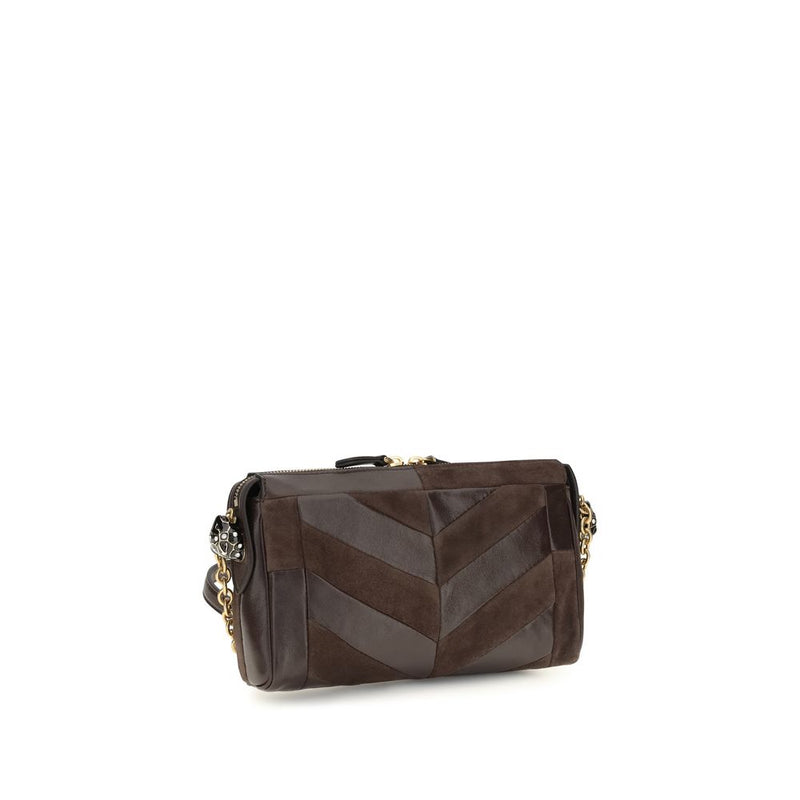 Sac bandoulière Valentino Garavani Bos Taurus en cuir de veau marron