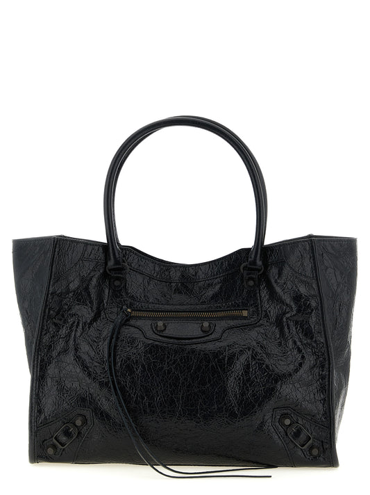 Balenciaga Black Lamb Leather Tote Bag