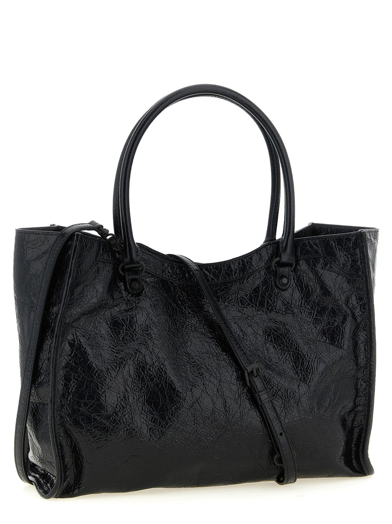 Balenciaga Black Lamb Leather Tote Bag
