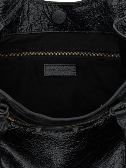 Balenciaga Black Lamb Leather Tote Bag