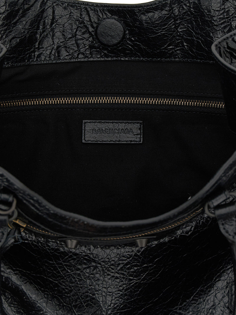 Balenciaga Black Lamb Leather Tote Bag