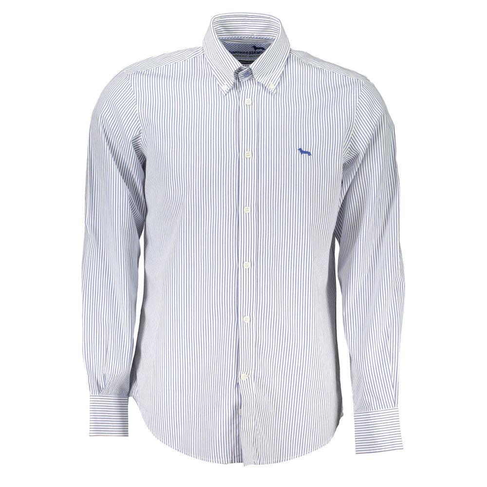 Harmont & Blaine Blue Cotton Men's Shirt - Stylish & Comfortable