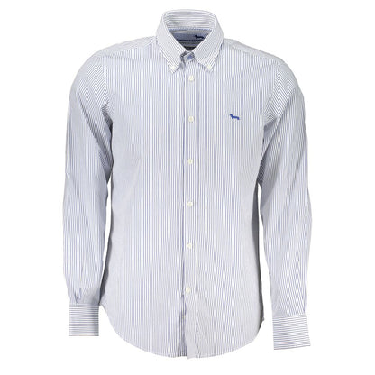 Harmont & Blaine Blue Cotton Men's Shirt - Stylish & Comfortable