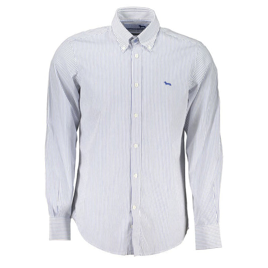 Harmont & Blaine Blue Cotton Men's Shirt - Stylish & Comfortable