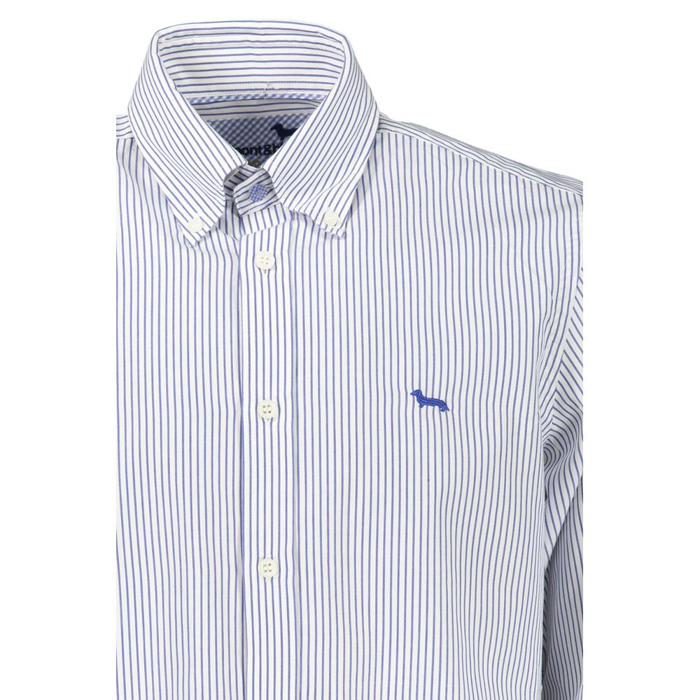 Harmont & Blaine Blue Cotton Men's Shirt - Stylish & Comfortable