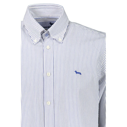 Harmont & Blaine Blue Cotton Men's Shirt - Stylish & Comfortable