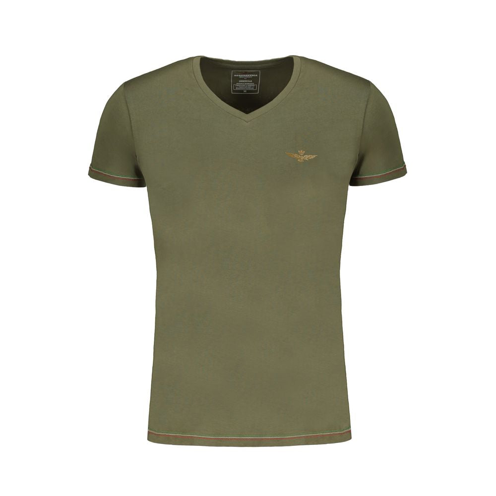 T-shirt Homme Coton Vert Aeronautica Militare