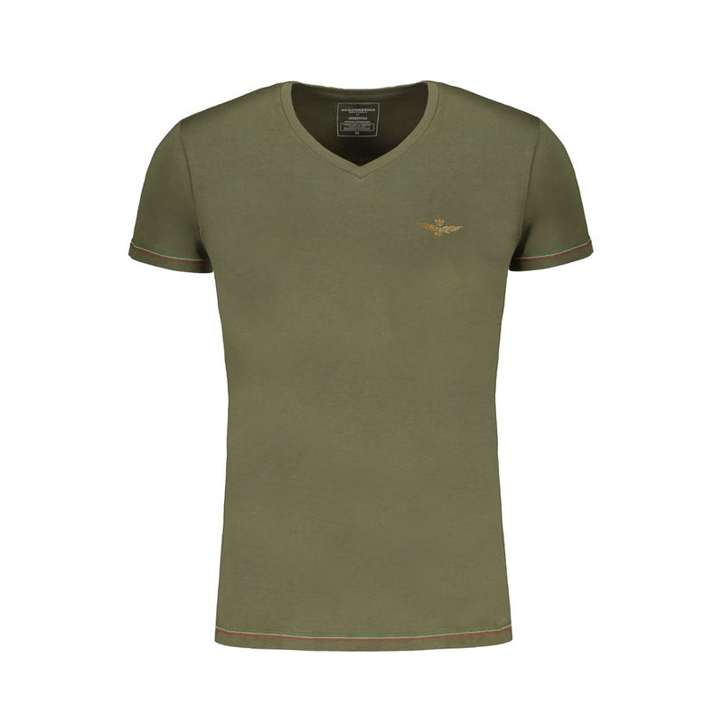T-shirt Homme Coton Vert Aeronautica Militare