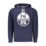 North Sails Blue Cotton Men's Hoodie - Trendy & Comfortable