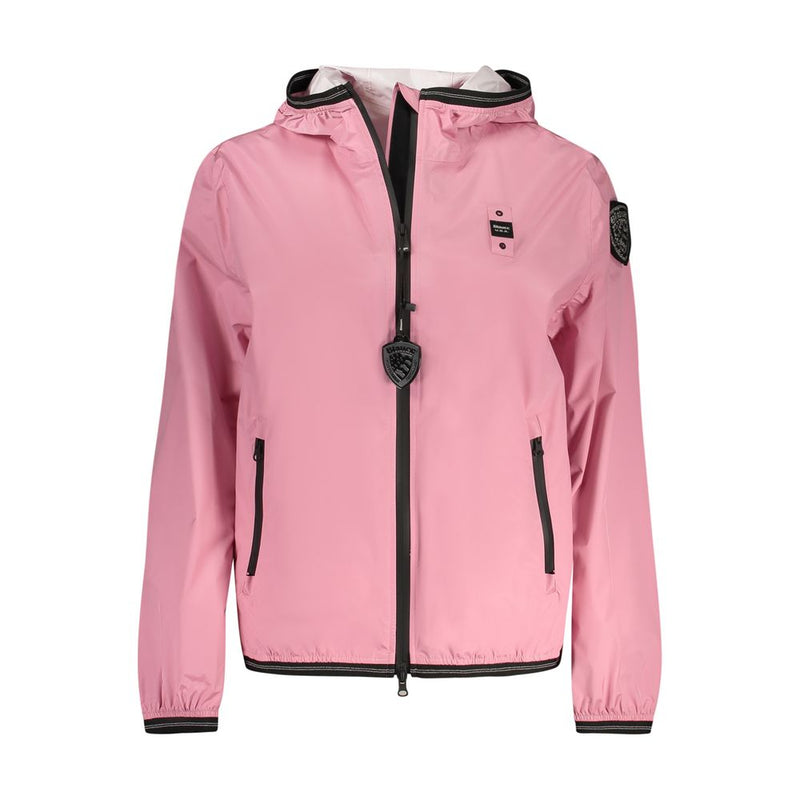 Blauer Rosa Poliammide Women's Jacket - Chic & Waterproof