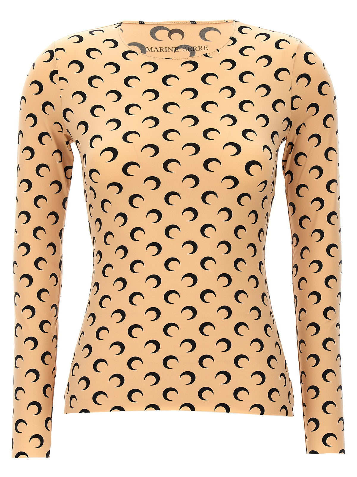 Chemise à motifs Marine Serre en polyamide beige