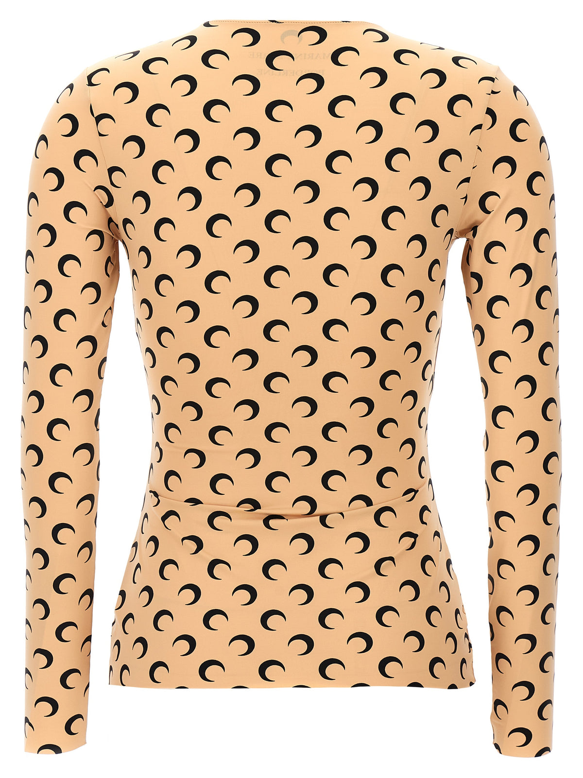 Chemise à motifs Marine Serre en polyamide beige