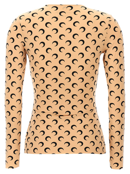 Marine Serre Beige Polyamide Pattern Shirt